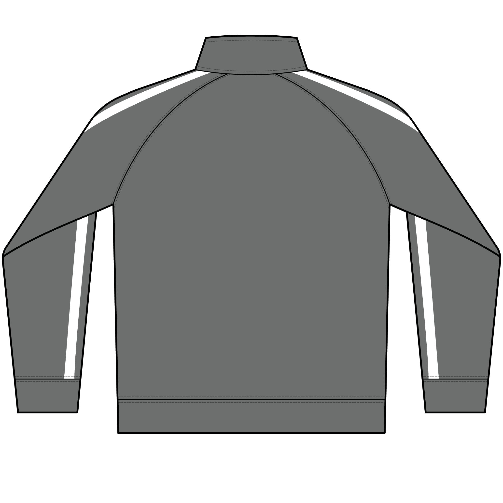 Track Jacket — Minimal 'OVERTHINK' Full-Zip Lightweight Sports Jacket