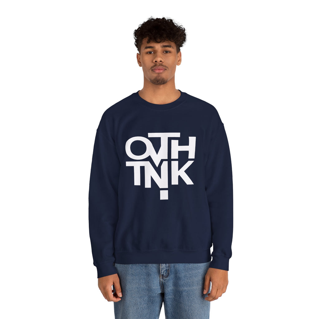 Crewneck Sweatshirt — Bold 'OTHINK' Minimalist Logo Pullover