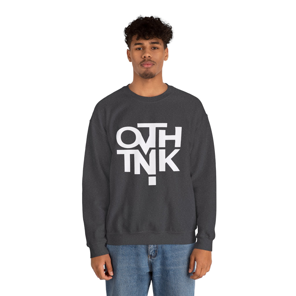 Crewneck Sweatshirt — Bold 'OTHINK' Minimalist Logo Pullover