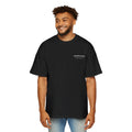Oversized Tee — "OVERTH!NK never shut off" Minimal Graphic Tee