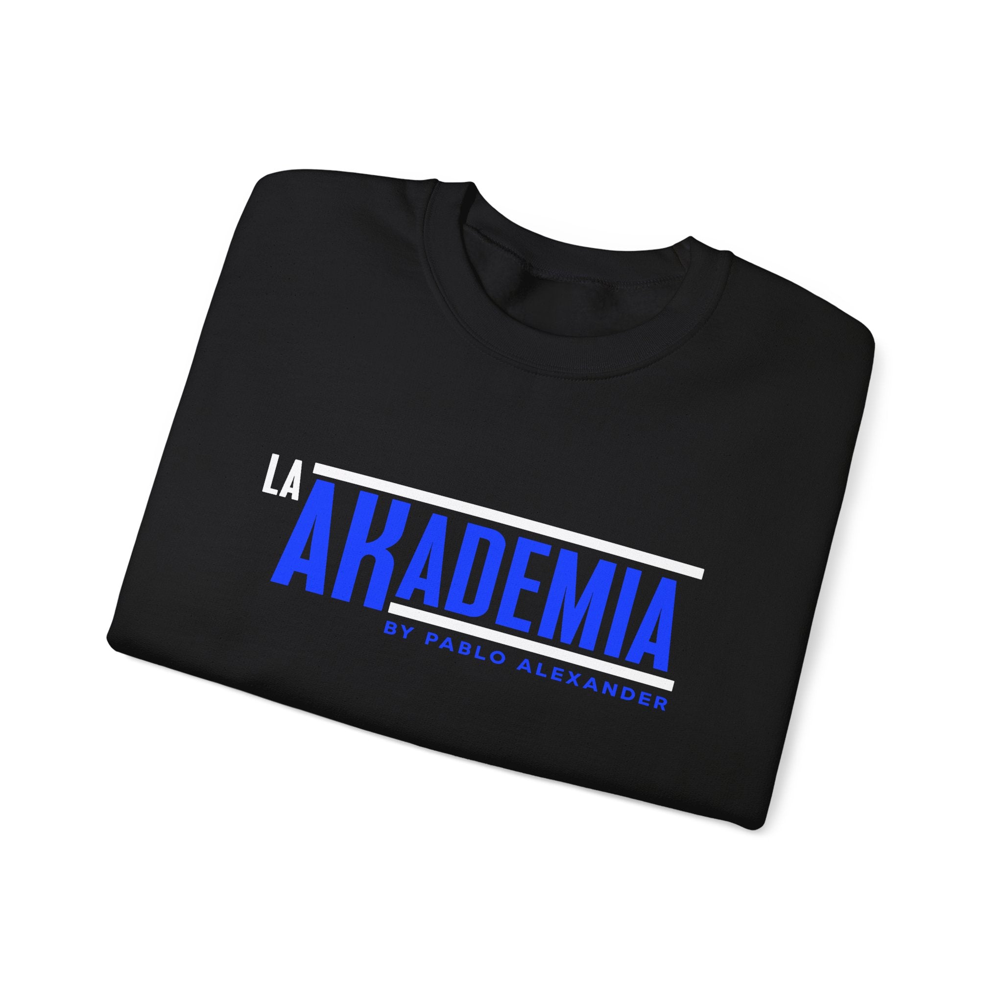 La Akademia Crewneck Sweatshirt – Bold Blue Logo Pullover