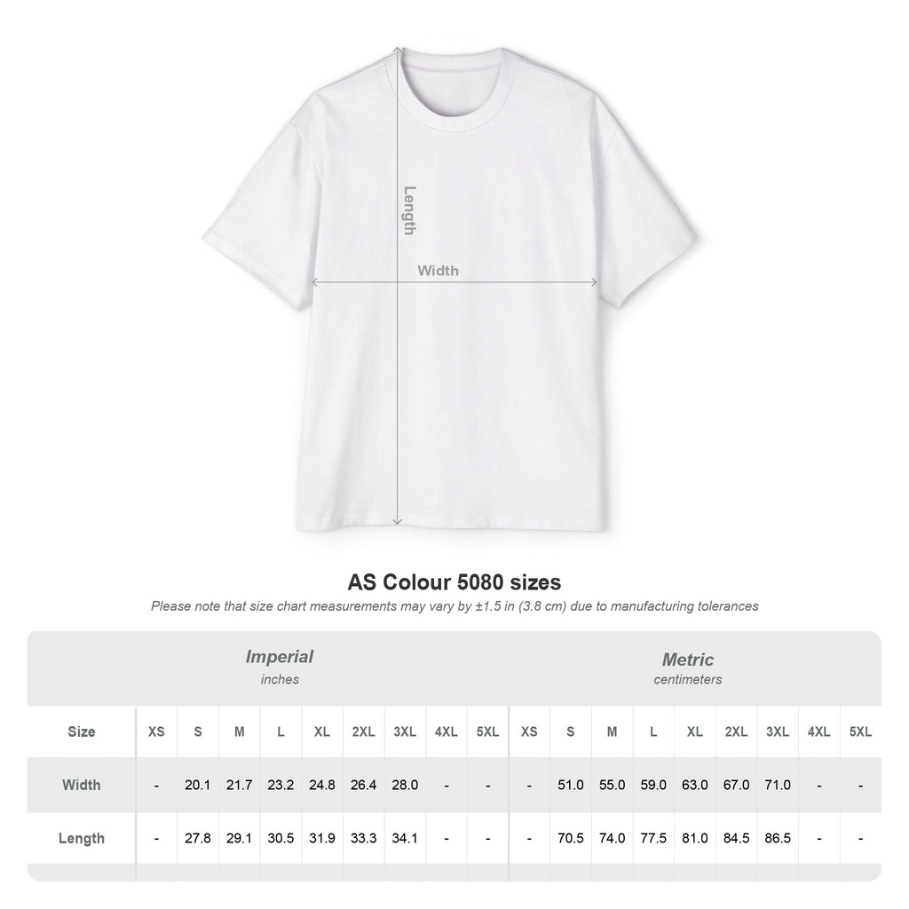 Oversized Tee — "OVERTH!NK never shut off" Minimal Graphic Tee
