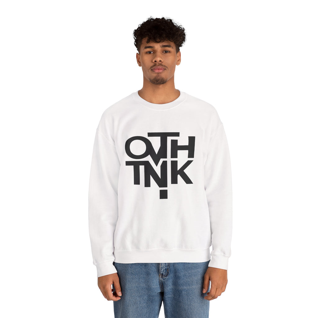 Crewneck Sweatshirt — Bold 'OTHINK' Minimalist Logo Pullover