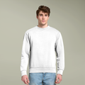 Crewneck Sweatshirt — "OVERTHINK never shut off" Minimal Graphic
