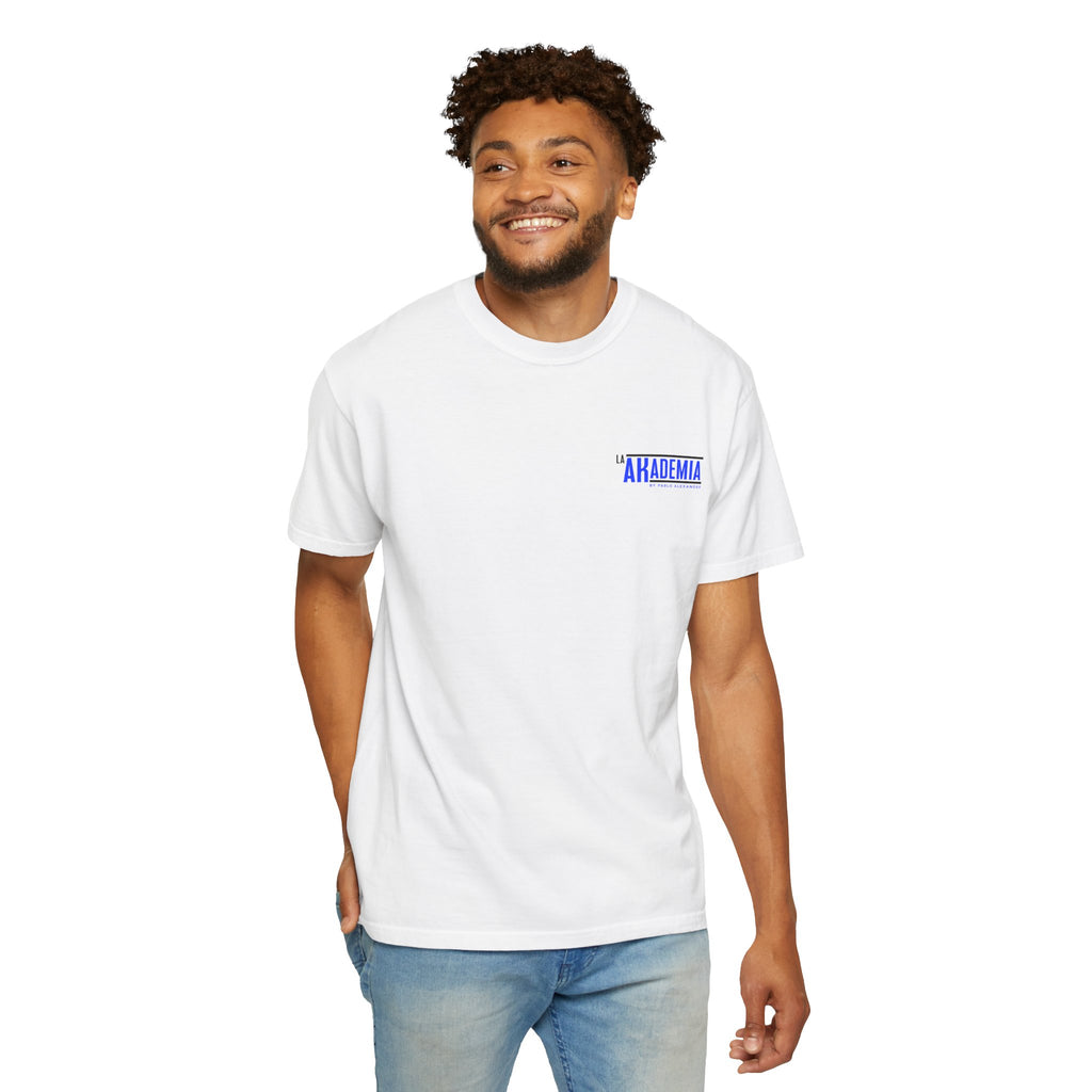 La Akademia Graphic T-Shirt — 'La Akademia by Pablo Alexander' Chest & Back Logo