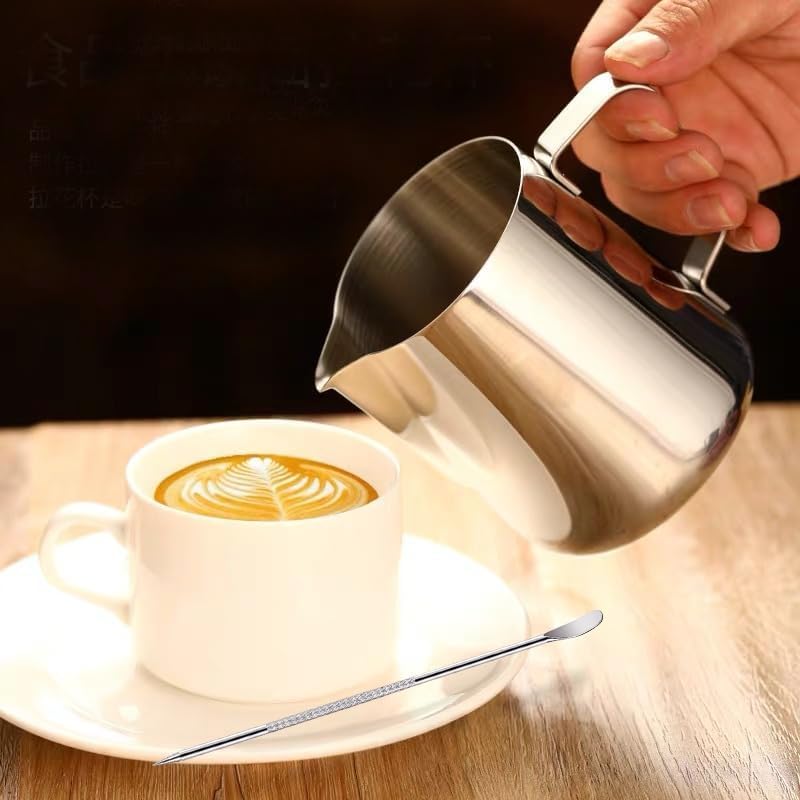 Stainless Steel Milk Frothing Pitcher 12oz
