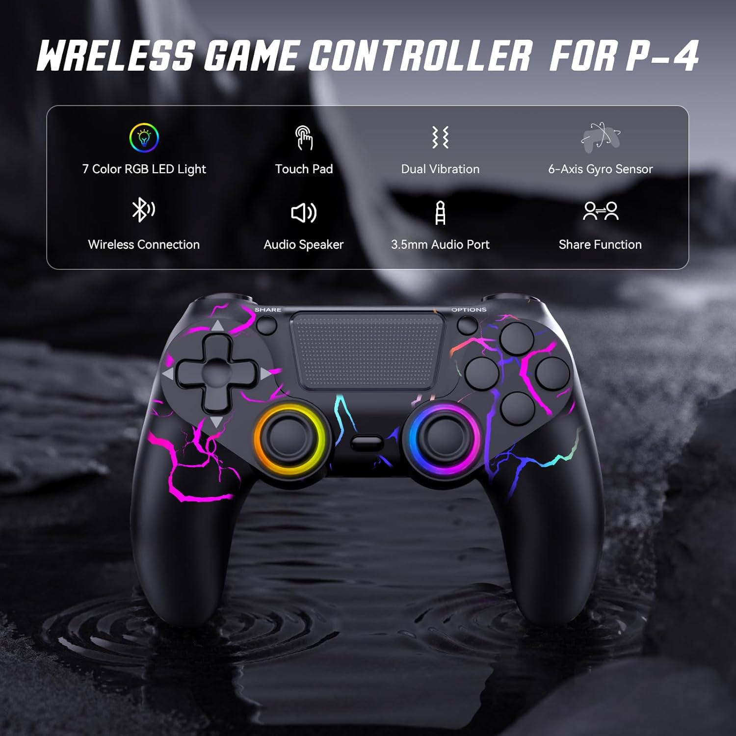 Wireless RGB Gaming Controller