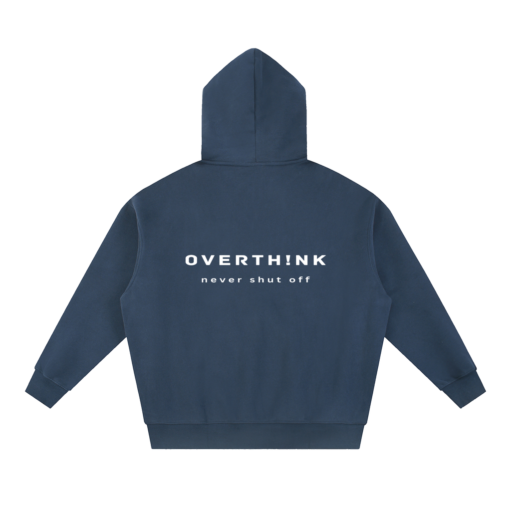 OVERTHINK Essential Oversized Fleece Boxy Hoodie
