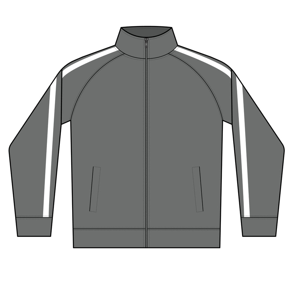 Track Jacket — Minimal 'OVERTHINK' Full-Zip Lightweight Sports Jacket