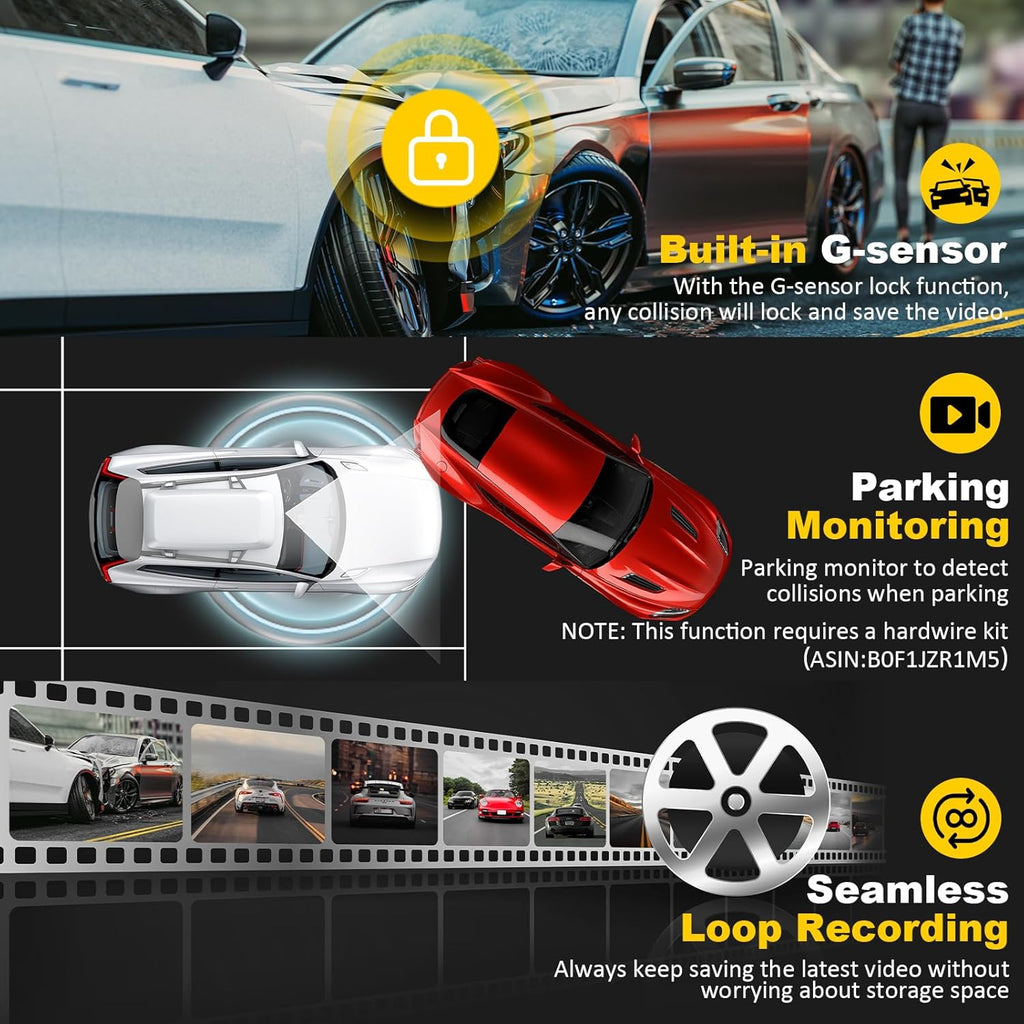 4K Dash Cam with GPS & WiFi