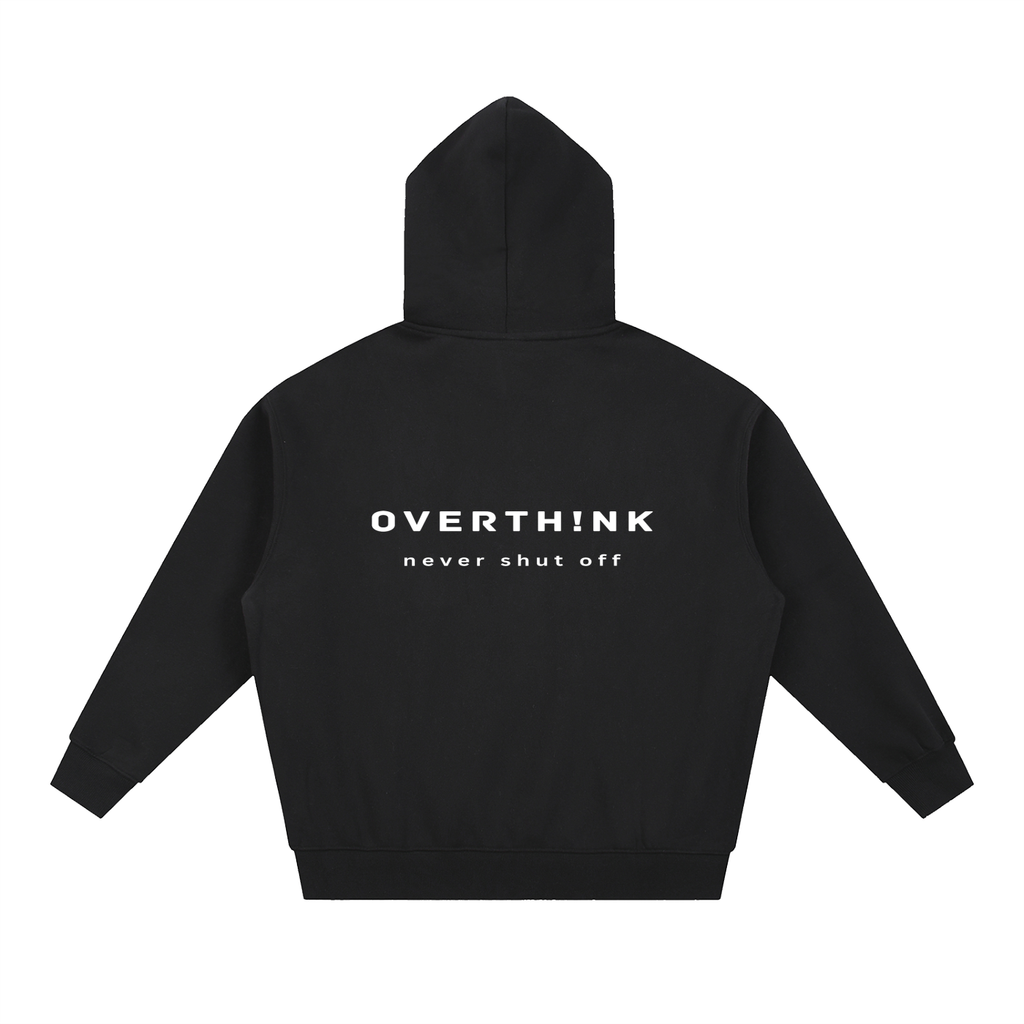 OVERTHINK Essential Oversized Fleece Boxy Hoodie